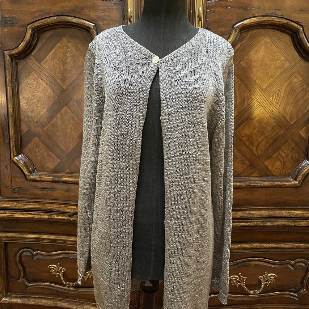 ISDA & CO Pewter Colored Knit Sweater (M)